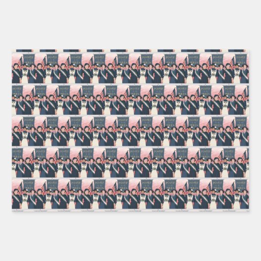 Stemming voor dameskrapppapier inpakpapier vel (Voorkant)