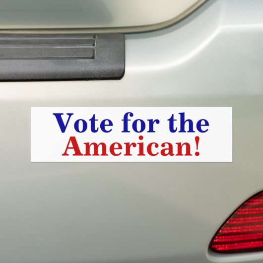 Stemming voor de Amerikaanse Bumpersticker (Op auto)