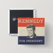 Stemming voor de Button van de Kennedyverkiezingen (Voorkant /achterkant)