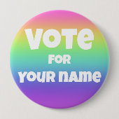 Stemming voor de Button van de Rainbow met persoon (Voorkant)