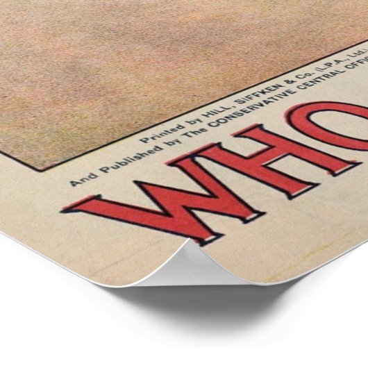 Stemming voor de conservatieven poster (Hoek)