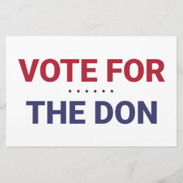 Stemming voor de Don (2020: Amerikaanse verkiezing Briefpapier