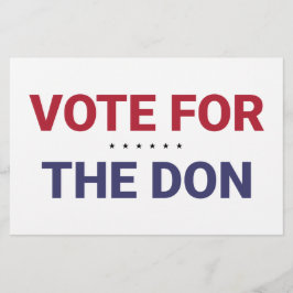 Stemming voor de Don (2020: Amerikaanse verkiezing Briefpapier