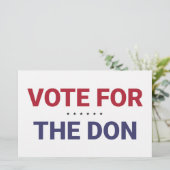 Stemming voor de Don (2020: Amerikaanse verkiezing Briefpapier (Staand voorkant)