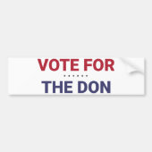 Stemming voor de Don (2020: Amerikaanse verkiezing Bumpersticker (Voorkant)