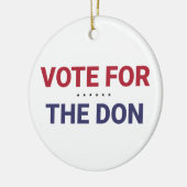 Stemming voor de Don (2020: Amerikaanse verkiezing Keramisch Ornament (Links)
