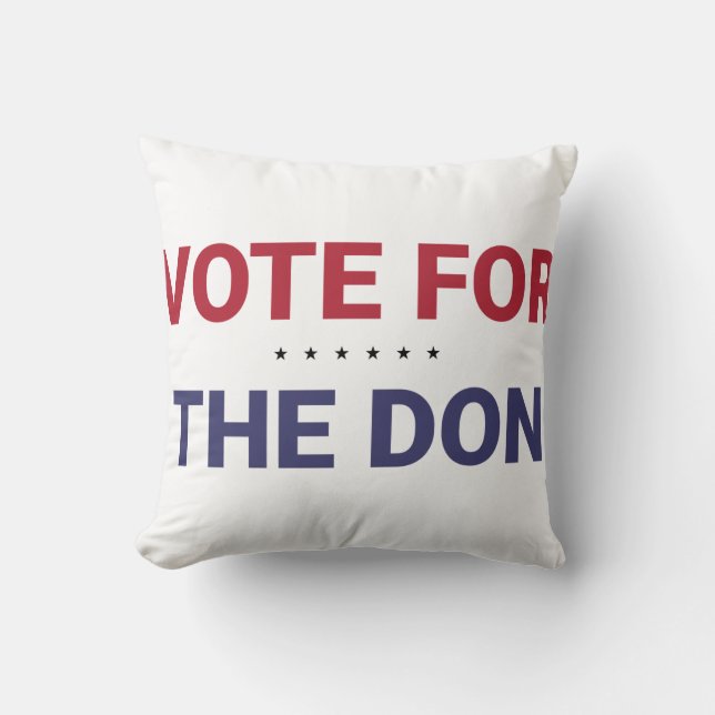 Stemming voor de Don (2020: Amerikaanse verkiezing Kussen (Voorkant)