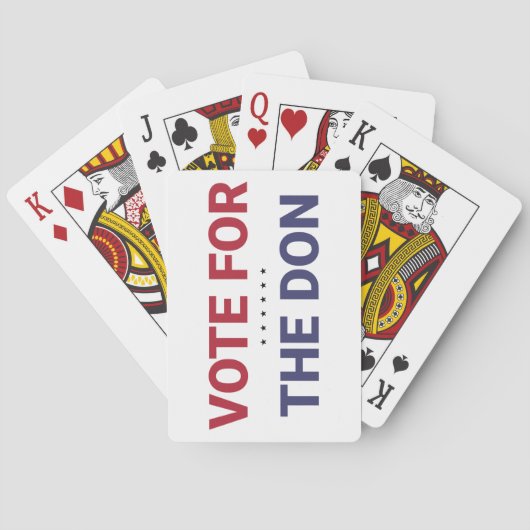 Stemming voor de Don (2020: Amerikaanse verkiezing Pokerkaarten (Achterkant)