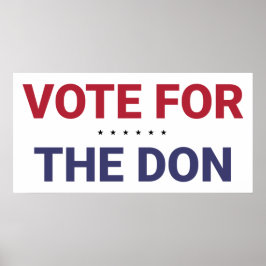 Stemming voor de Don (2020: Amerikaanse verkiezing Poster