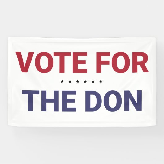 Stemming voor de Don (2020: Amerikaanse verkiezing Spandoek (Horizontaal)