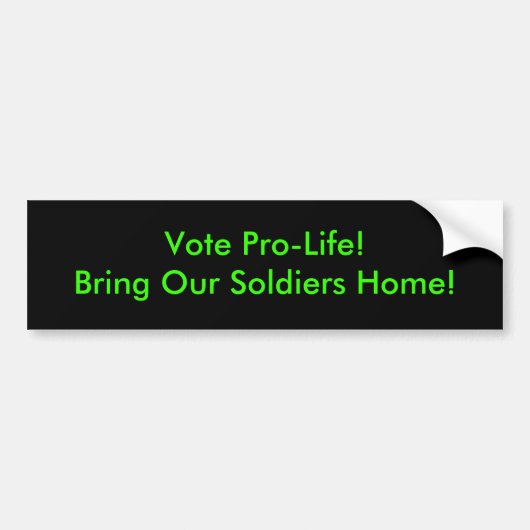 Stemming voor de levenscyclus bumpersticker (Voorkant)