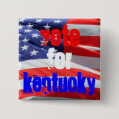 Stemming voor de presidentsverkiezingen in Kentuck Vierkante Button 5,1 Cm (Voorkant)