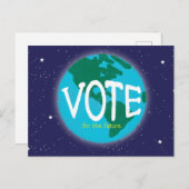 Stemming voor de Toekomstige Aarde Briefkaart (Voorkant / Achterkant)