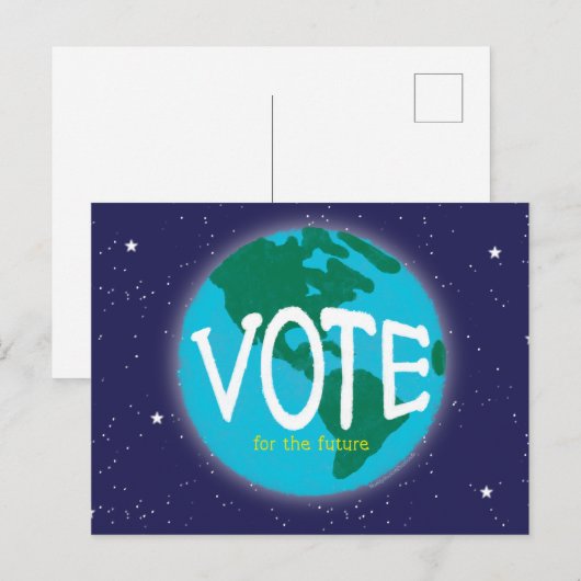 Stemming voor de Toekomstige Aarde Briefkaart (Voorkant / Achterkant)