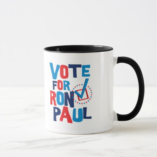 Stemming voor de verkiezing van Ron Paul 2012 Mok (Rechts)