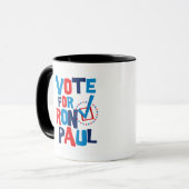 Stemming voor de verkiezing van Ron Paul 2012 Mok (Voorkant links)