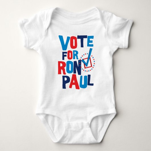 Stemming voor de verkiezing van Ron Paul 2012 Romper (Voorkant)