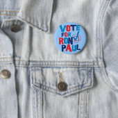 Stemming voor de verkiezing van Ron Paul 2012 Ronde Button 5,7 Cm (In situ)