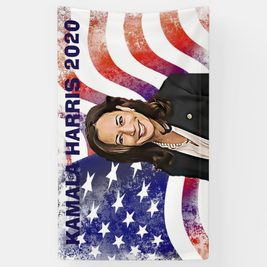 Stemming voor de verkiezingen in Kamala Harris voo Spandoek (Verticaal)
