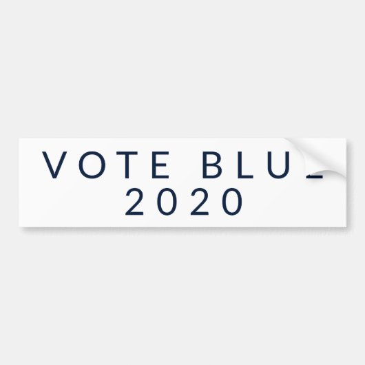 Stemming voor de verkiezingen van 2020: Eenvoudig Bumpersticker (Voorkant)