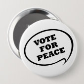 Stemming voor de witte Button voor de vrede (Voorkant /achterkant)