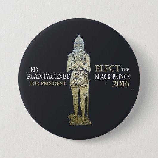 Stemming voor de Zwarte Prins in 2016 Ronde Button 7,6 Cm (Voorkant)