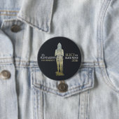 Stemming voor de Zwarte Prins in 2016 Ronde Button 7,6 Cm (In situ)
