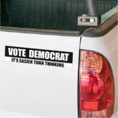 STEMMING VOOR DEMOCRAT - ZIJN GEMAKKELIJKER DAN DE BUMPERSTICKER (Op Truck)