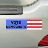 Stemming voor democraten - bumperstickers (Op auto)