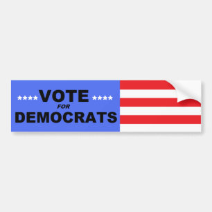 Stemming voor democraten - bumperstickers
