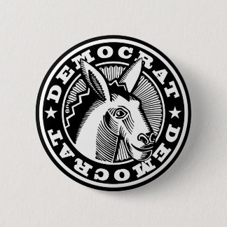 STEMMING VOOR DEMOCRATEN RONDE BUTTON 5,7 CM