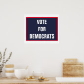 Stemming voor Democraten Verkiezing 2020 Poster (Keuken)