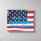 Stemming voor democratie canvas afdruk (Voorkant)