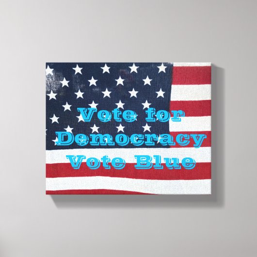 Stemming voor democratie canvas afdruk (Voorkant)