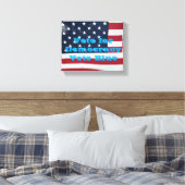 Stemming voor democratie canvas afdruk (Insitu (Slaapkamer))