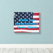 Stemming voor democratie canvas afdruk (Insitu (Houten vloer))