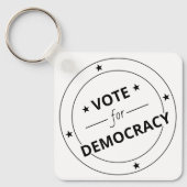 Stemming voor democratie sleutelhanger (Voorkant)