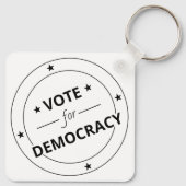 Stemming voor democratie sleutelhanger (Achterkant)