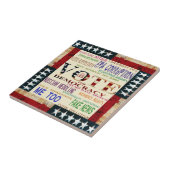 Stemming voor democratie tegeltje (Zijkant)