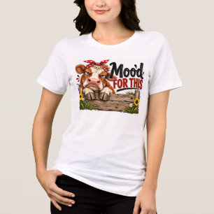Stemming voor deze koe Tri-Blend shirt