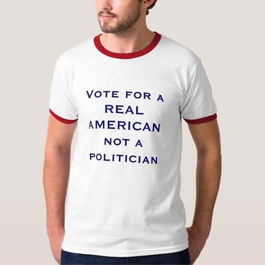 Stemming voor een REAL-AMERIKAANS T-shirt (Voorkant)