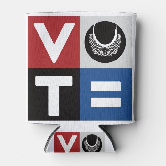 Stemming voor gelijke behandeling van mannen en vr blikjeskoeler (Voorkant)