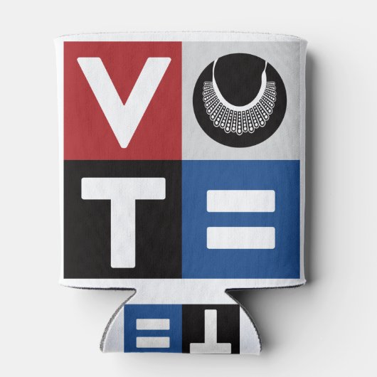 Stemming voor gelijke behandeling van mannen en vr blikjeskoeler (Achterkant)