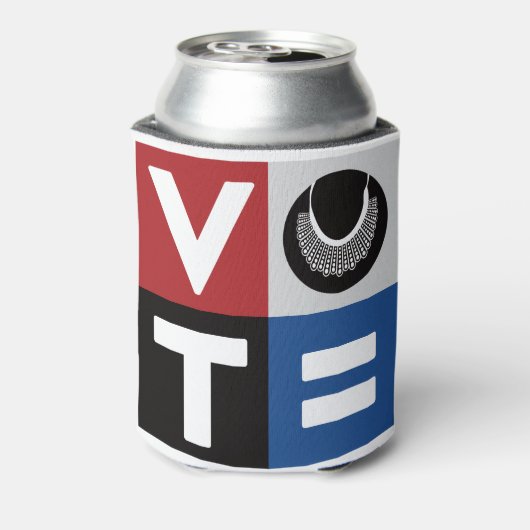 Stemming voor gelijke behandeling van mannen en vr blikjeskoeler (Blikje Achterkant)