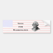 Stemming voor George Washington Bumpersticker (Voorkant)