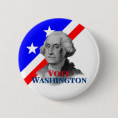 Stemming voor George Washington Ronde Button 5,7 Cm (Voorkant)