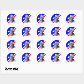 Stemming voor George Washington Ronde Sticker (Vel)