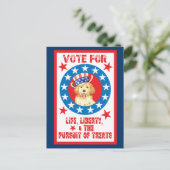 Stemming voor Golden Briefkaart (Staand voorkant)