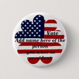 Stemming voor het president ?_Button Ronde Button 5,7 Cm