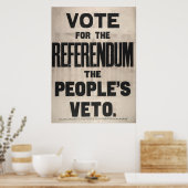 Stemming voor het referendum over het volksvetorec poster (Keuken)